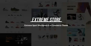 Extreme – Sports Clothing & Equipment Store WordPress Theme 95% OFF