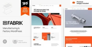 Fabrik– Manufacturing & Factory WordPress Theme 95% OFF
