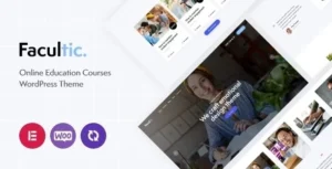 Facultic - Online Education Courses WordPress Theme 95% OFF
