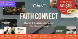 Faith Connect – Religion & Church WordPress Theme 95% OFF