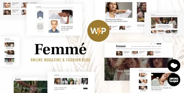 Femme – An Online Magazine & Fashion Blog WordPress Theme + RTL 95% OFF