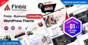 Finbiz - Consulting Business WordPress Theme 95% OFF
