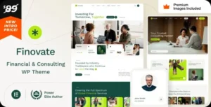 Finovate - Financial Advisors & Business Consulting WordPress Theme 95% OFF