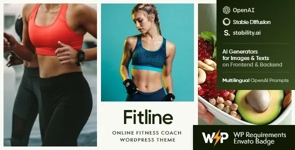 FitLine – Online Fitness Coach WordPress Theme 95% OFF