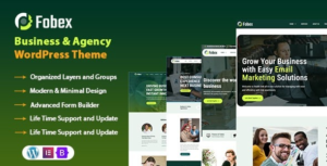 Fobex - Business & Agency WordPress Theme 95% OFF