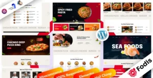 Fodis - Restaurant & Cafe WordPress Theme 95% OFF
