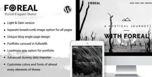 Foreal - Director, Writer WordPress Theme 95% OFF