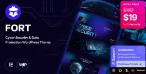 Fort - Cyber Security & Data Protection WP Theme 95% OFF