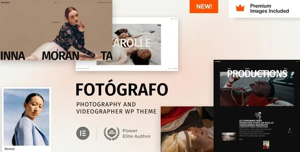 Fotógrafo – Photography Videographer WordPress Theme 95% OFF