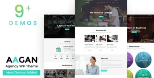 Free Download Aagan - Agency, Startup WordPress Theme 3.6 [Latest Version]