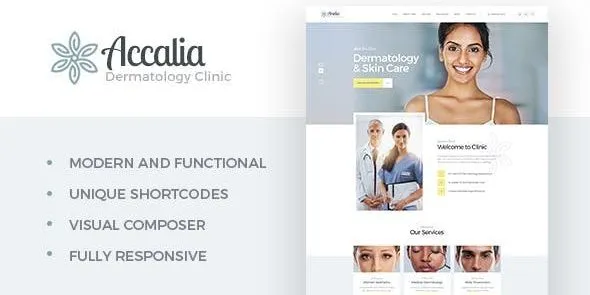Free Download Accalia – Dermatology Clinic & Cosmetology WordPress Theme 1.5.2 [Latest Version]