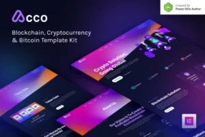 Free Download Acco – Blockchain Cryptocurrency & Bitcoin Elementor Template Kit 1.0.1 [Latest Version]