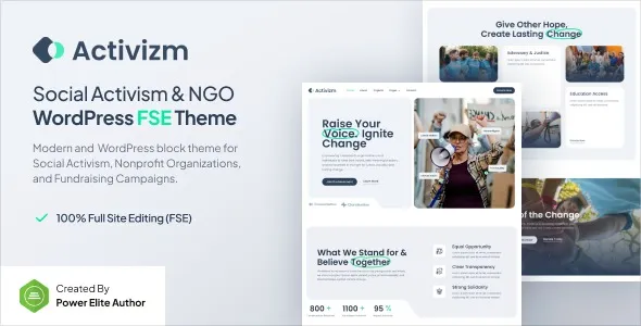 Free Download Activizm – Social Activism & NGO Gutenverse FSE WordPress Theme 1.0.0 [Latest Version]