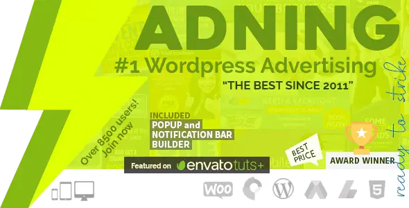 Free Download Adning Advertising – Professional, All In One Ad Manager for WordPress 1.6.3 [Latest Version]