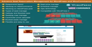 Free Download Advance Seat Reservation Management for WooCommerce 3.1 [Latest Version]