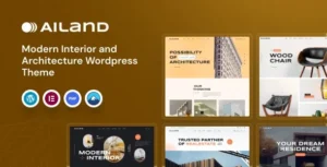 Free Download Ailand - Interior & Architecture WordPress Theme 1.0 [Latest Version]