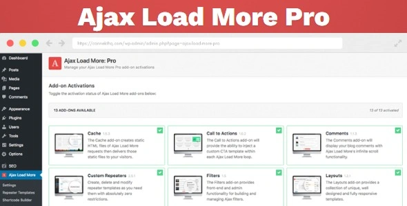 Free Download Ajax Load More Pro WordPress Plugin 1.2.24 [Latest Version]