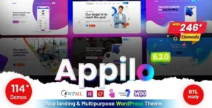 Free Download Appilo App Landing Page WordPress Theme 7.0.0 [Latest Version]