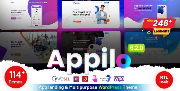 Free Download Appilo App Landing Page WordPress Theme 7.0.0 [Latest Version]