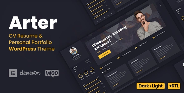 Free Download Arter Resume WordPress Theme 1.8.5 [Latest Version]