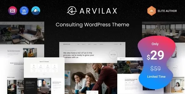 Free Download Arvilax – Business Consulting WordPress Theme 1.1.2 [Latest Version]