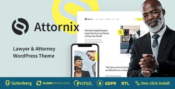 Free Download Attornix Lawyer WordPress Theme 1.1.6 [Latest Version]