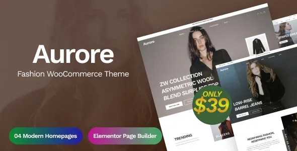 Free Download Aurore – Fashion WooCommerce Theme 1.0.0 [Latest Version]