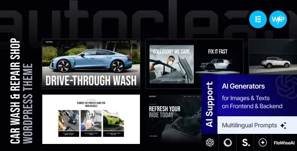Free Download Auto Clean – Car Wash & Repair Shop WordPress Theme 1.0.0 [Latest Version]