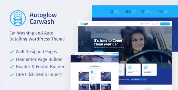 Free Download Autoglow – Car Wash WordPress Theme 1.2.2 [Latest Version]