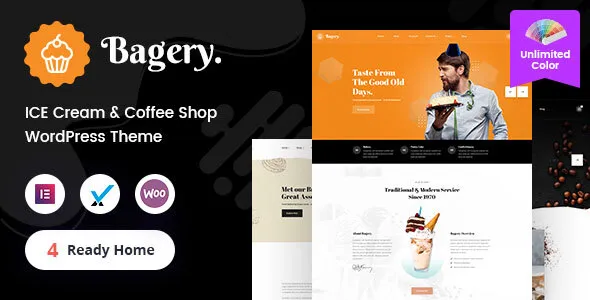 Free Download Bagery – Ice Cream Shop WordPress Theme 2.0 [Latest Version]