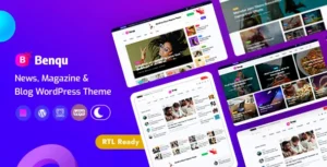 Free Download Benqu - News Magazine WordPress Theme 1.1.16 [Latest Version]