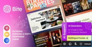 Free Download Bite Catering, Wedding & Party WordPress Theme 1.6.0 [Latest Version]