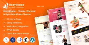 Free Download BodyShape – Fitness, Workout & Gym WordPress Theme 1.2 [Latest Version]