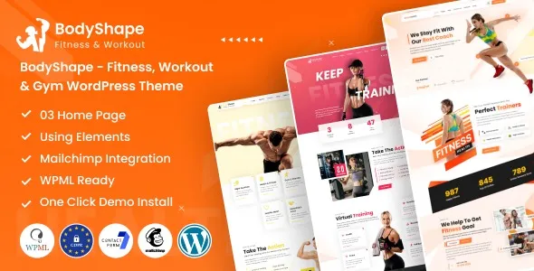 Free Download BodyShape – Fitness, Workout & Gym WordPress Theme 1.2 [Latest Version]