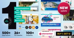 Free Download Book Your Travel Online Booking WordPress Theme 8.19.65 [Latest Version]