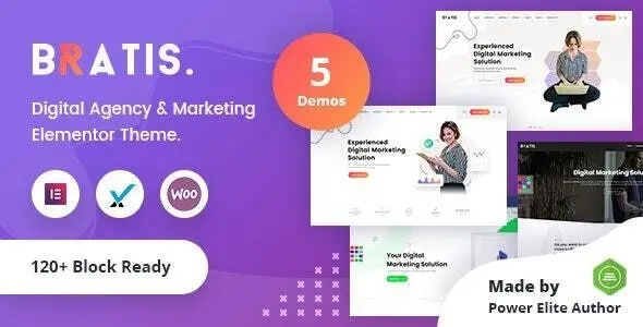 Free Download Bratis Digital Marketing WordPress Theme 3.0.1 [Latest Version]