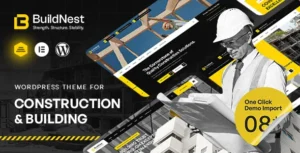 Free Download Buildnest - Construction WordPress Theme 1.0.1 [Latest Version]