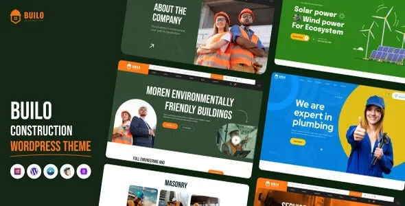 Free Download Builo – Construction WordPress Theme 1.0.3 [Latest Version]