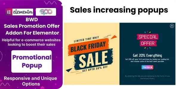 Free Download BWD Sales Promotion Offer Addon For Elementor 1.6 [Latest Version]