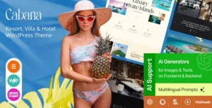 Free Download Cabana - Resort, Villa & Hotel WordPress Theme 1.0.0 [Latest Version]