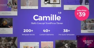 Free Download Camille Multi-Concept WordPress Theme 1.9.0 [Latest Version]