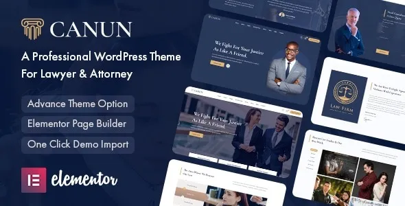 Free Download Canun – Lawyer & Attorney WordPress Theme 1.0.7 [Latest Version]