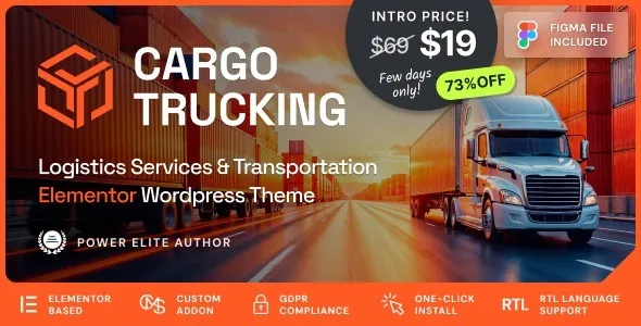 Free Download Cargo Trucking – Transportation Services & Logistics WordPress Theme 1.0.3 [Latest Version]
