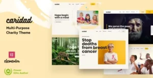 Free Download Caridad – Charity WordPress Theme 41 [Latest Version]
