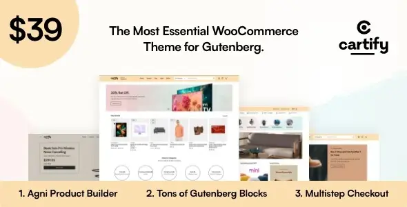 Free Download Cartify WooCommerce Gutenberg WordPress Theme 1.3 [Latest Version]