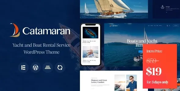 Free Download Catamaran – Yacht Club & Boat Rental WordPress theme 1.15 [Latest Version]