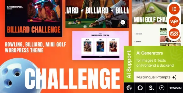 Free Download Challenge – Bowling, Billiard & Mini-Golf WordPress Theme 1.0.0 [Latest Version]