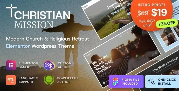Free Download Christian Mission – Religious Events & Retreats Church WordPress Theme 1.0.2 [Latest Version]