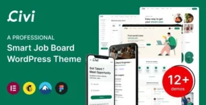 Free Download Civi Job Board WordPress Theme 2.2.6 [Latest Version]