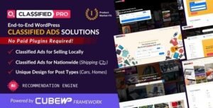 Free Download ClassifiedPro – Local Classifieds Ads WordPress Theme 1.0.12 [Latest Version]